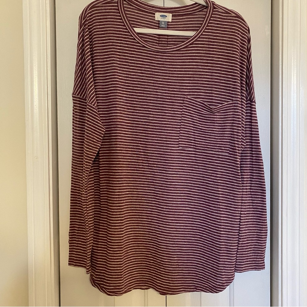 Purple Striped Shirt